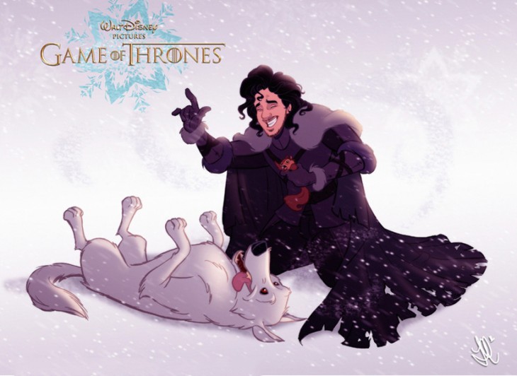 Así se verían los personajes de Game Of Thrones dibujados por Disney 