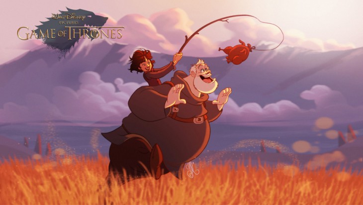 Así se verían los personajes de Game Of Thrones dibujados por Disney 