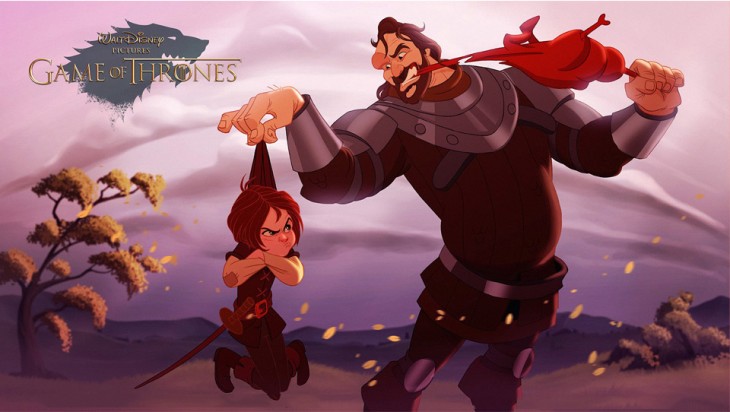 Así se verían los personajes de Game Of Thrones dibujados por Disney 