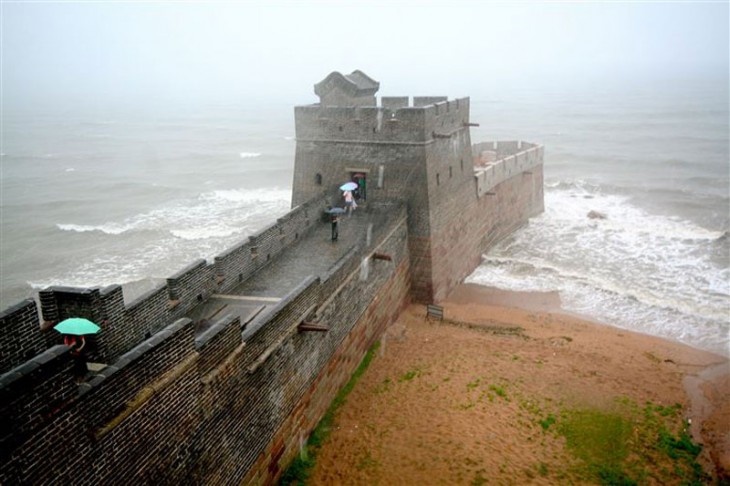 Fotografías viendo el mundo desde otro ángulo (Cabeza del dragón, la muralla china) 