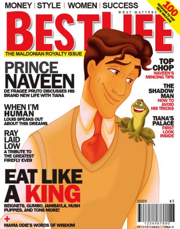 Princípe Naveen en la portada de la revista BestLife 