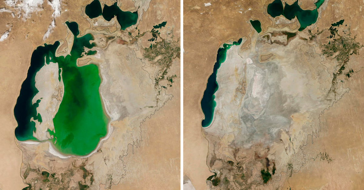 Fotografías De La Nasa Del Antes Y Ahora De La Tierra