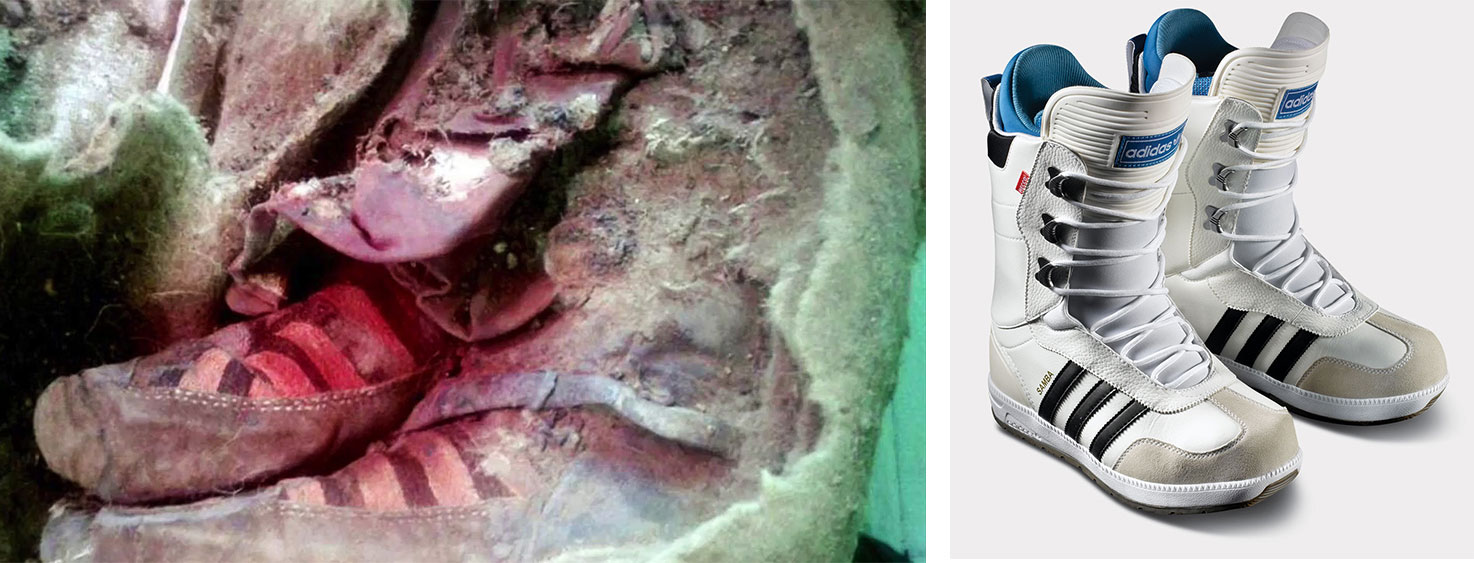 Posada Búsqueda privado Una momia de 1,500 años de antigüedad con tennis Adidas