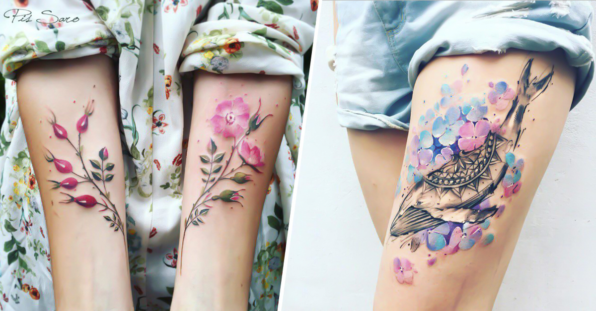 Hermosos Y Etéreos Tatuajes Inspirados En La Naturaleza