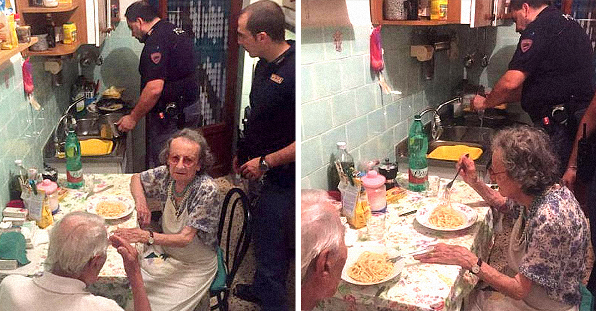 Polic As Italianos Cocinaron Una Pasta A Pareja De Ancianos