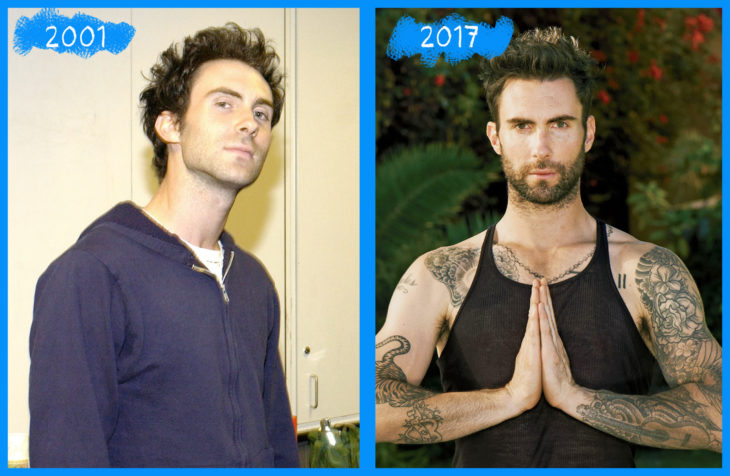adam levine antes y después