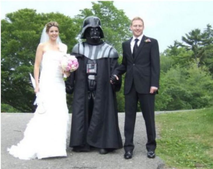 novios con darth vader