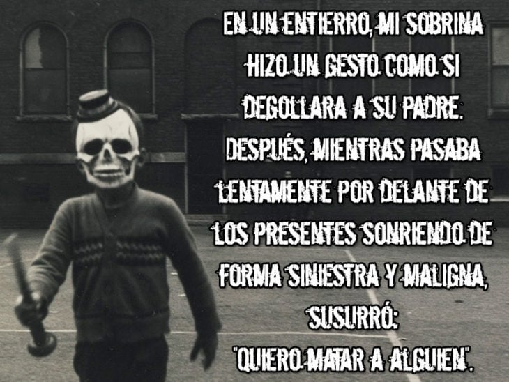 niño frase tenebrosa