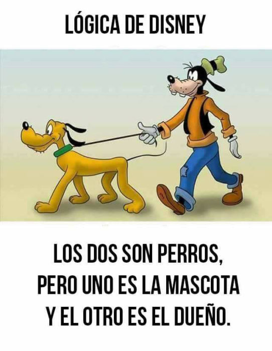 Goofy pasea a Pluto