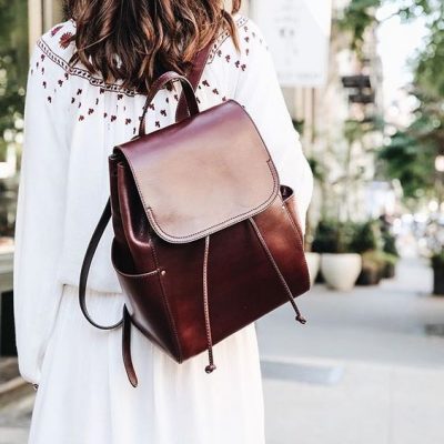 26 Mochilas De Cuero; Prácticas, Cómodas Y Muy Glamurosas