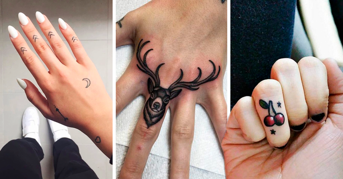 20 sutiles y originales tatuajes en los dedos